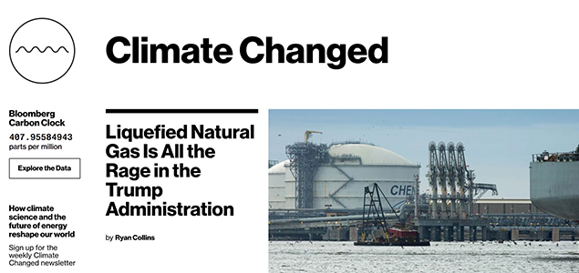 New Bloomberg Site Highlights Climate Change’s Effects on Financial Markets