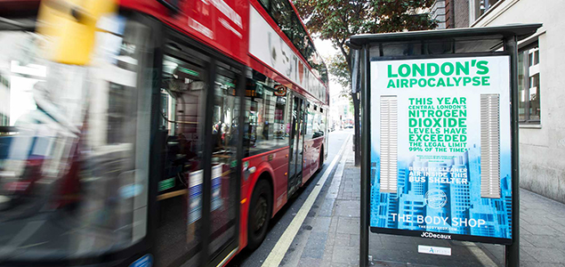 The Body Shop Combats London Air Pollution with Cleantech Ad Campaign