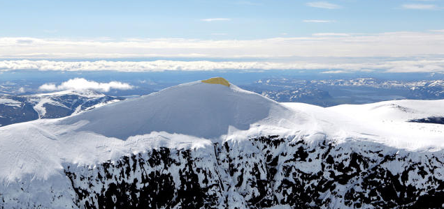 Artists Covered Sweden’s Tallest Peak with a Blanket to Help Slow Glacial Melting