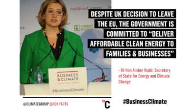 Businesses Urge Paris Agreement Ratification, UK Affirms Commitments at Business & Climate Summit