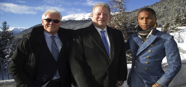 Al Gore, Pharrell Williams Talk Climate Change at WEF Annual Meeting