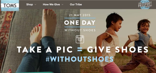 This year, TOMS' One Day Without Shoes Campaign Allows You to Donate Shoes for Free