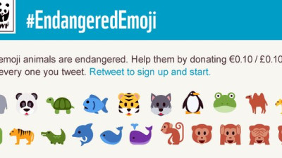 WWF Turning Tweets to Donations with #EndangeredEmoji Twitter Campaign