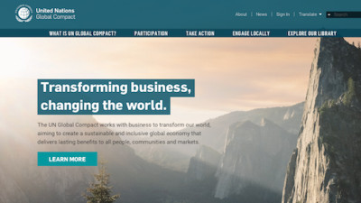UN Global Compact Unveils Website to Spur Sustainable Business