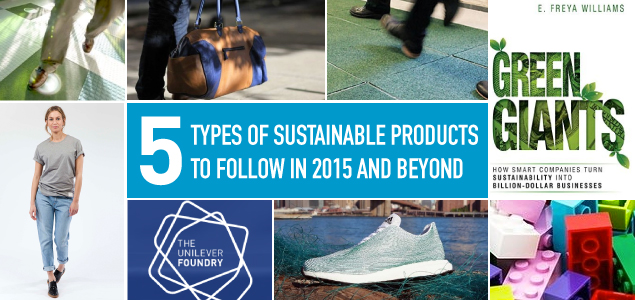 5 Types of Sustainable Products to Follow in 2015 and Beyond