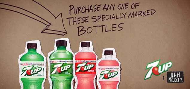 7UP-Project 7 Partnership Encouraging Soda Drinkers to 'Make Your Bottle Count'