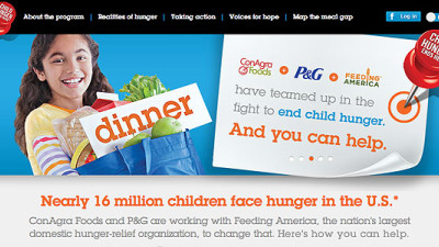 Rivals ConAgra, P&G Join Forces to Help End Child Hunger in America