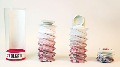 Student Proposes Re-Designed, Origami-Inspired Toothpaste Tube