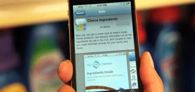 Clorox Increasing Product Transparency with Mobile App, Ingredient Calculator