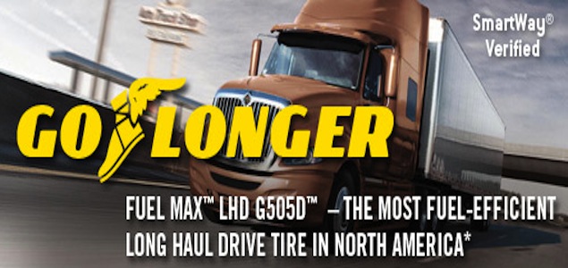 Goodyear Releases Fuel-Efficient Long Haul Drive Tire