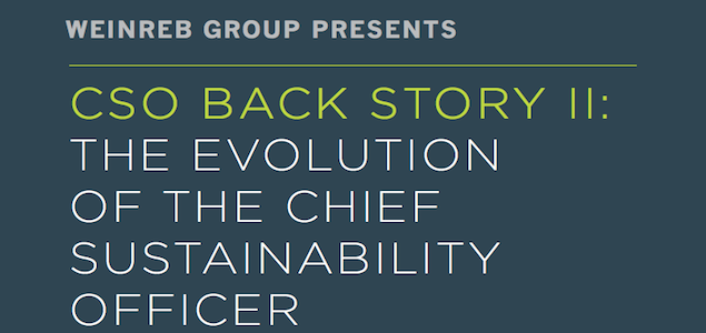 Report: Chief Sustainability Officers Expanding from Tactical Executors to Strategic Lynchpins