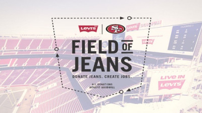 Levi’s, 49ers Collaborate to Reduce Waste with ‘Field of Jeans’ 