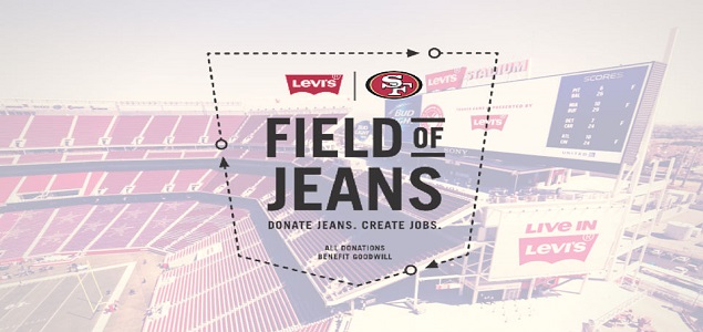 Levi’s, 49ers Collaborate to Reduce Waste with ‘Field of Jeans’ 