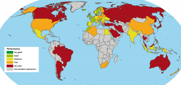 Climate Change Performance Index: U.S. Ranks 44th, Canada and Australia Worst Industrialized Offenders