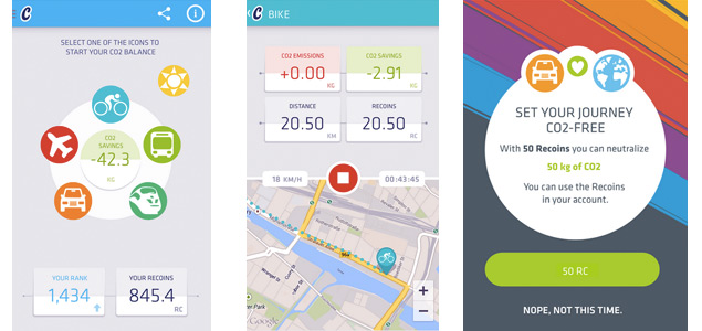 New Mobile App Encourages Fitness, Rewards You for Reducing Your CO2 Emissions