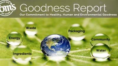 Tom’s of Maine Shares Sustainability Goals, Progress in New ‘Goodness Report’