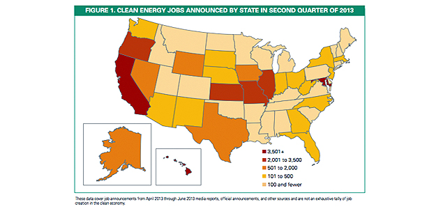 Nearly 40,000 US Cleantech Jobs Created in Q2