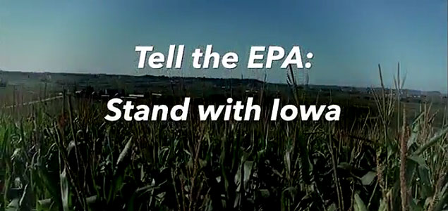 New TV Ad in Iowa Enlists Public's Help to Save Renewable Fuel Standard