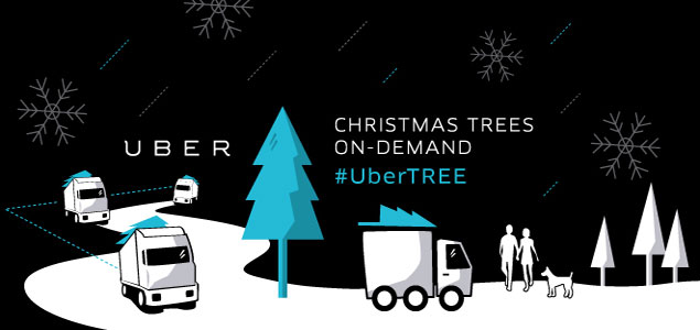 Uber Spreading Holiday Cheer with Christmas Tree Delivery