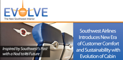 Southwest Airlines Touts Environmental Benefits of Redesigned Cabins