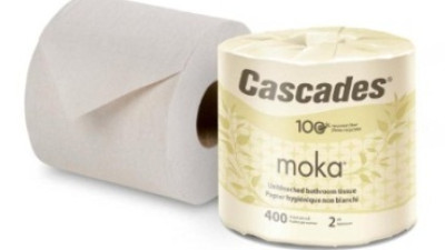 Cascades Introduces First Unbleached, Recycled Toilet Tissue for Commercial Market
