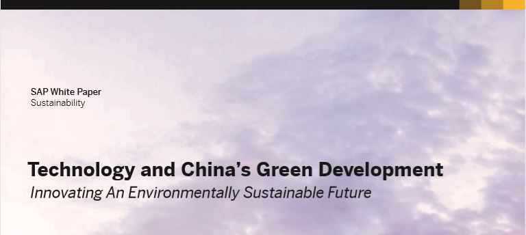 Technology and China’s Green Development - Innovating An Environmentally Sustainable Future