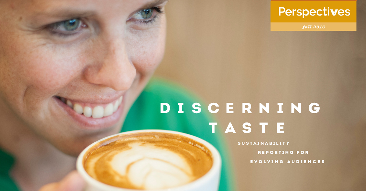 Discerning Taste: Sustainability Reporting for Evolving Audiences