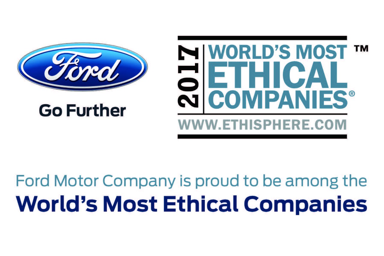 Corporate Responsibility Puts Ford Among World's Most Ethical Companies for Eighth Straight Year