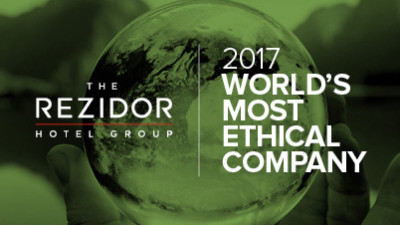 The Rezidor Hotel Group named 2017 World’s Most Ethical Hotel Company by the Ethisphere Institute for the 8th time