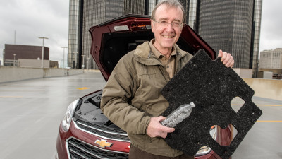 GM Recycles Water Bottles to Make Chevy Equinox Part