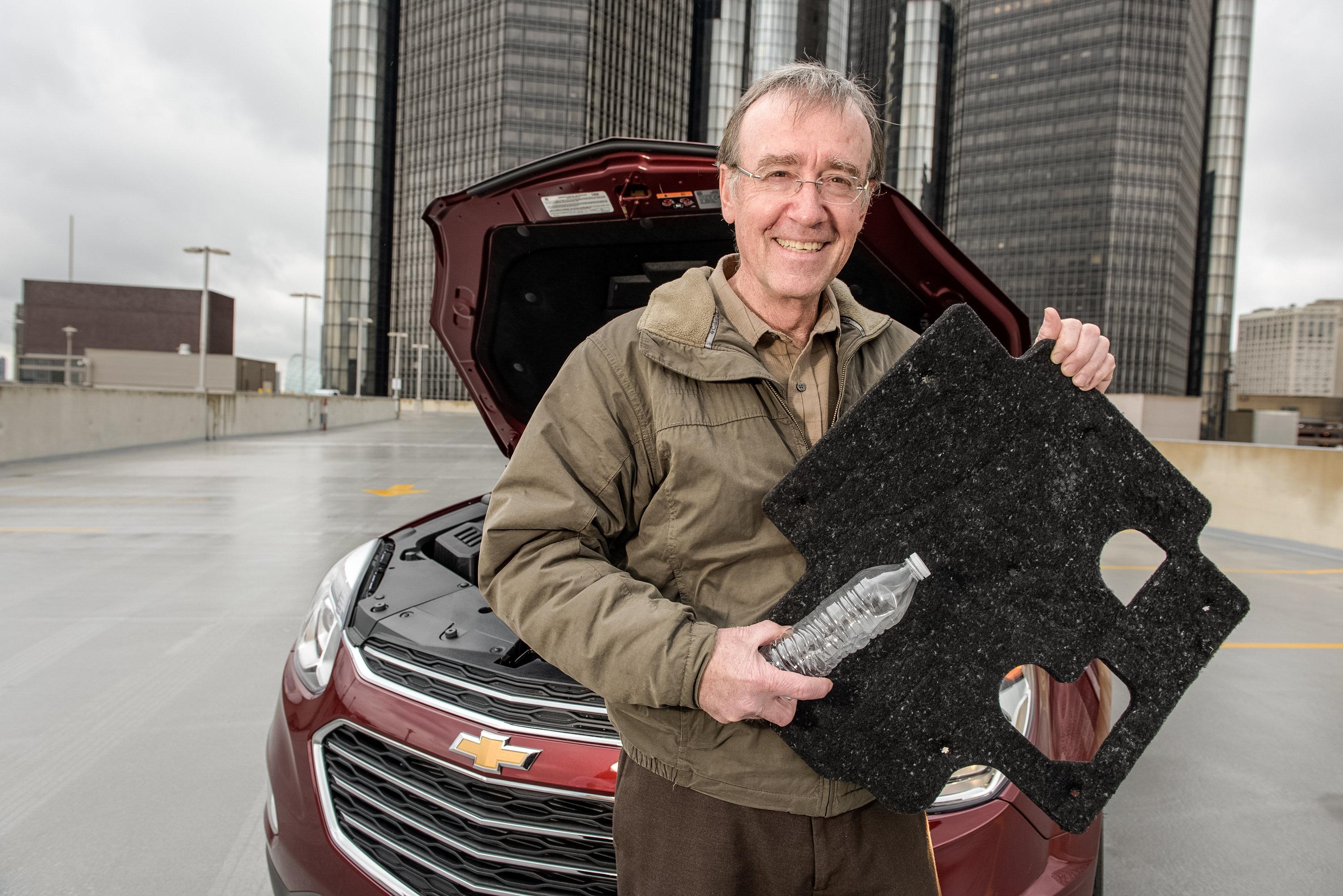 GM Recycles Water Bottles to Make Chevy Equinox Part