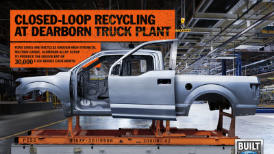 Ford Recycles Enough Aluminum to Build 30,000 F-150 Bodies Every Month