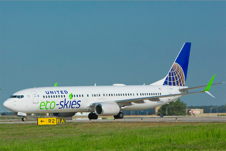 Flying on United Airlines' Eco-Skies Plane this Month? You're flying Carbon Neutral!