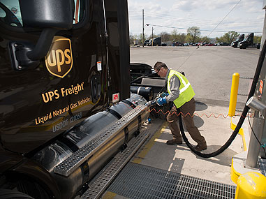 UPS Freight Adds LNG Tractors