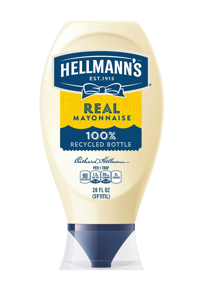 Unilever: Hellmann's Commits to Using Recycled Plastic Packaging in Over 200 Million Bottles and Jars by 2020