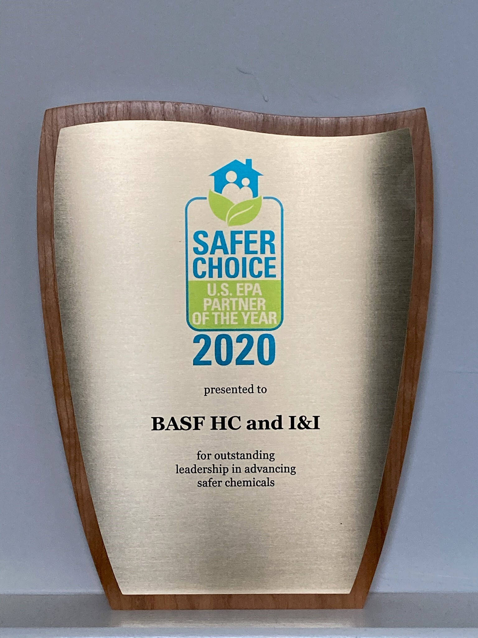 BASF honored with the 2020 Safer Choice Partner of the Year award