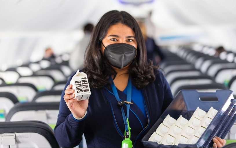 Alaska Airlines® Announces Partnership with Boxed Water™ to reduce plastic waste and take another step toward more sustainable food and beverage offerings