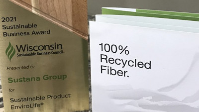 Sustana Fiber EnviroLife® awarded 2021 Sustainable Business Award by the Wisconsin Sustainable Business Council