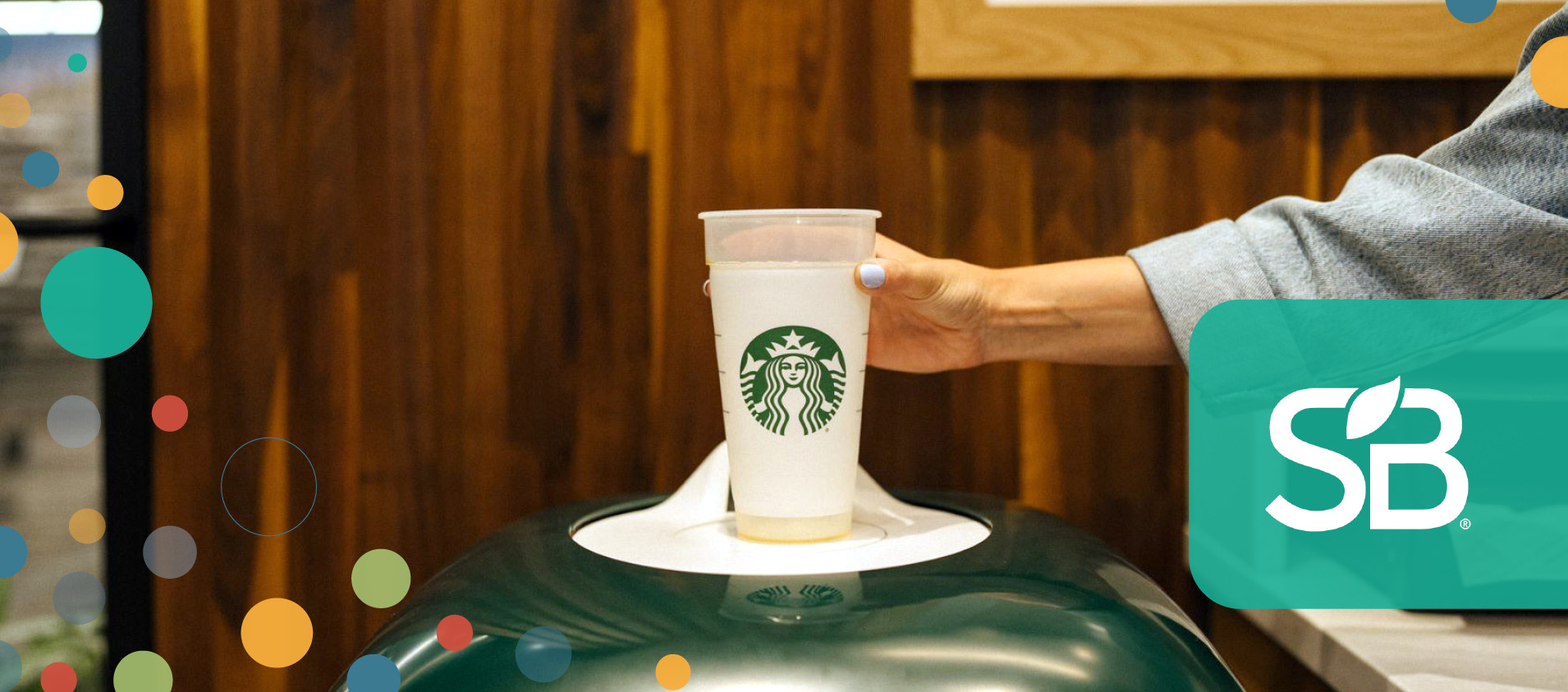 Starbucks moving away from single-use coffee cups, introducing a