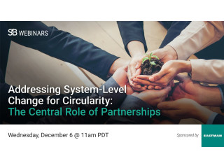 SB Webinar -  Addressing System-Level Change for Circularity: The Central Role of Partnerships