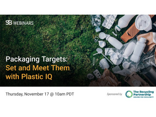 SB Webinar - Packaging Targets: Set and Meet Them with Plastic IQ