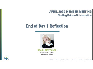 SB April 2026 Member Meeting: End of Day 1 Reflection