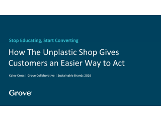 Stop Educating, Start Converting How The Unplastic Shop Gives Customers an Easier Way to Act