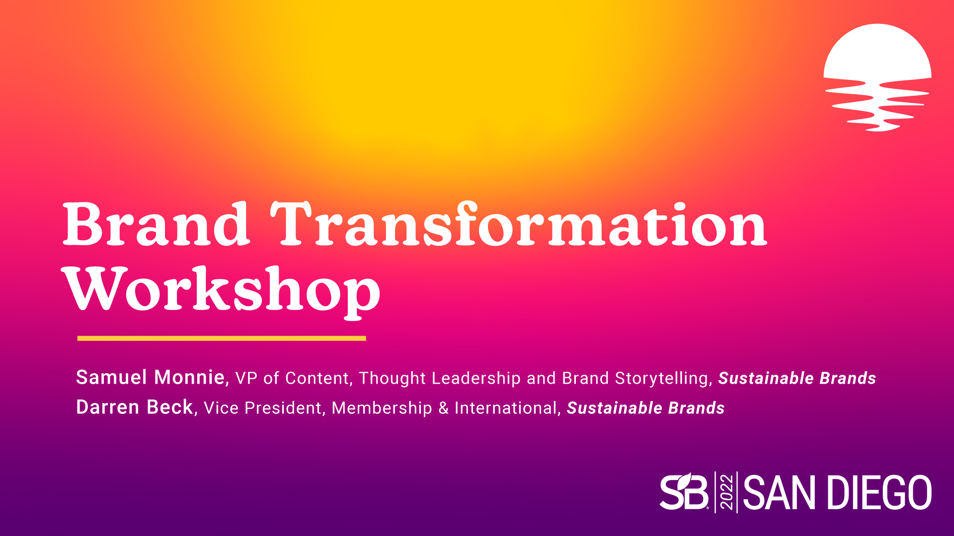 Brand Transformation Workshop